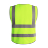 Custom Sleeveless High Visibility Safety Vest with Zipper Closure