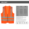 High Visibility Breathable Mesh Fabric Sleeveless Safety Vest