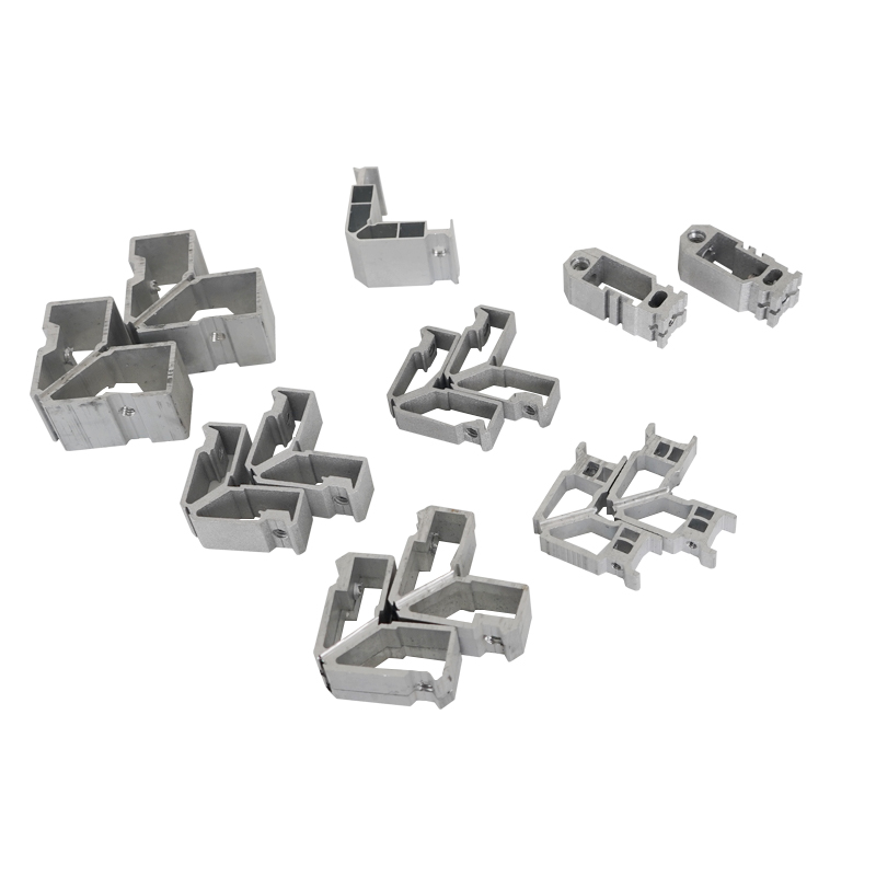 Various Shaped Aluminum Window Frame Connectors Extruded Profiles