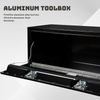 Heavy Duty Smooth Surface Metal Aluminum Tool Box with Two Locks