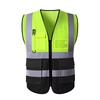 Customized Hi Vis Safety Clothing Sleeveless Safety Jacket Vest