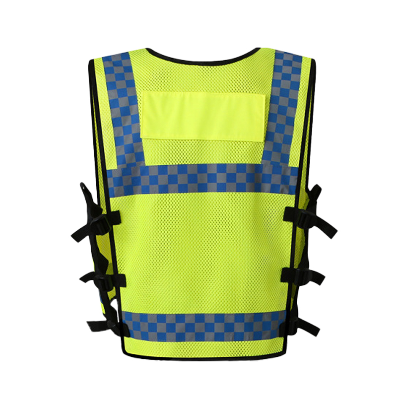 Mesh Fabric High Visibility Engineer Safety Vest with Pockets