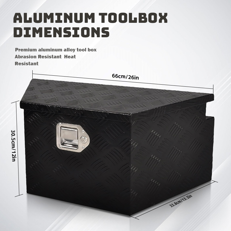 Aluminum Tool Box 5-Bars Patterned Aluminum Tool Box