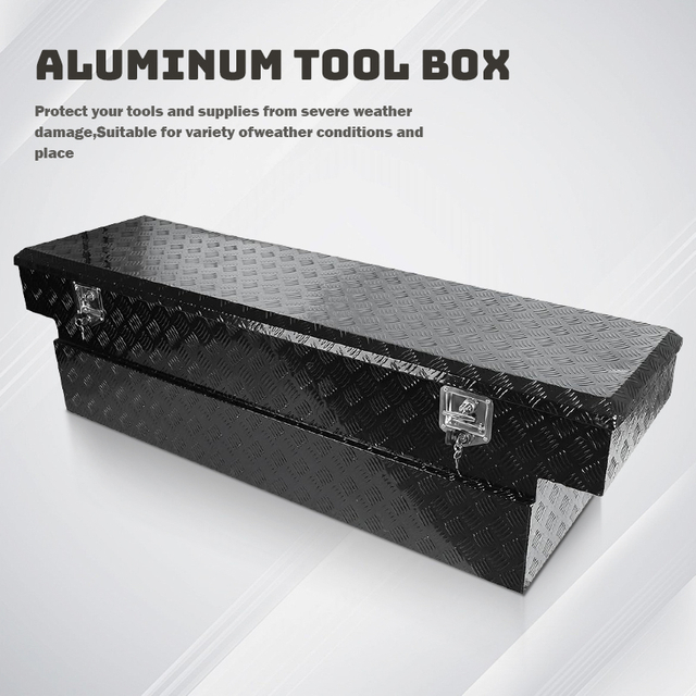 Customized Trailer Underbody Aluminum Storage Tool Box with Lock Lid