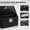 Weather Resistant Black Aluminum Tool Box for Trailer Truck 