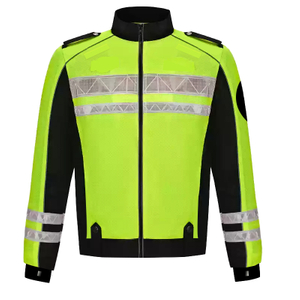 Long Sleeve Safety Reflective Jacket with Reflective Strips