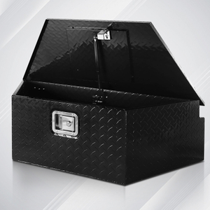 Weather Resistant Black Aluminum Tool Box for Trailer Truck 