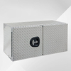 Lockable Diamond Checkered Aluminum Tool Box for Trailer Tongue