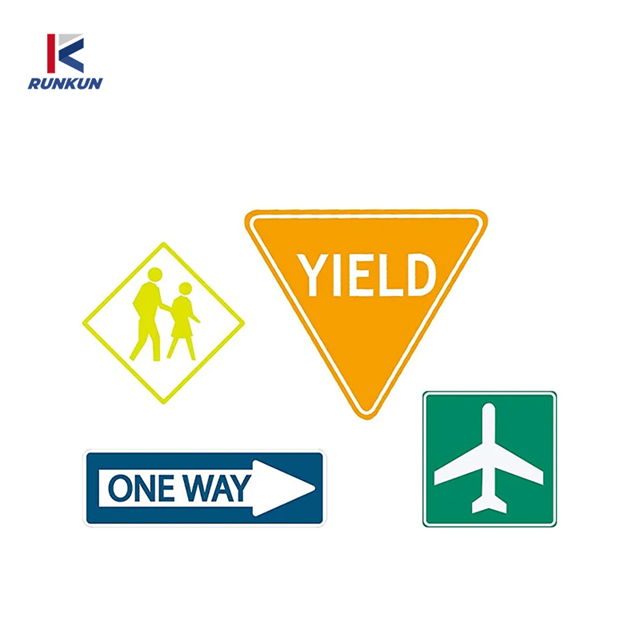 Anti Corrosion Aluminum Green Road Safety Traffic Signs