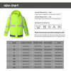 Weather Resistant Reflective Safety Raincoat with Reflective Tapes