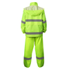 High Visibility Raincoat Rain Suit Safety Jacket with Pants