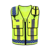 Mesh Fabric High Visibility Engineer Safety Vest with Pockets