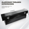 Customized Trailer Underbody Aluminum Storage Tool Box with Lock Lid