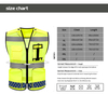 Custom Logo Hi Vis Safety Vest Workwear for Construction Road