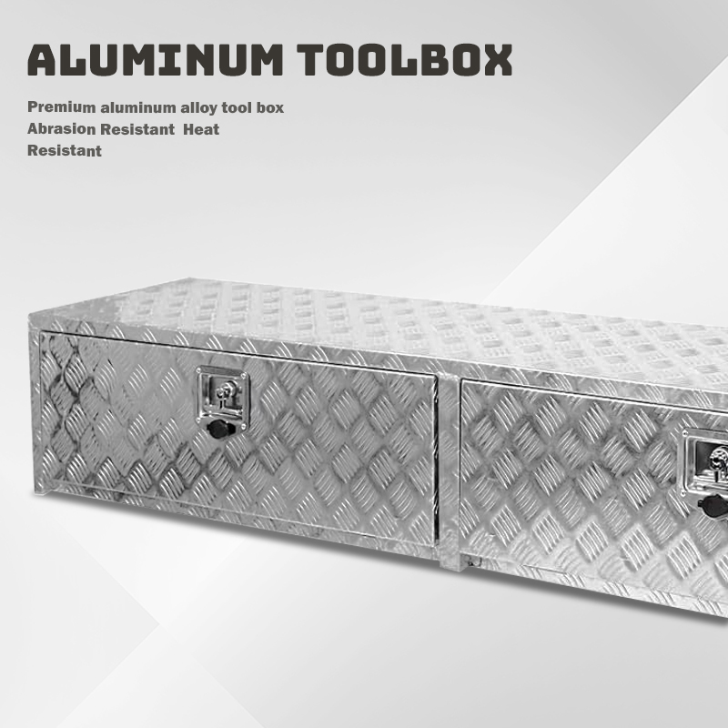 Large Capacity Aluminium Underbed Toolbox with Lock for Truck