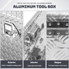 High Quality Aluminum Truck Tool Box Metal Tool Cabinet with Lid