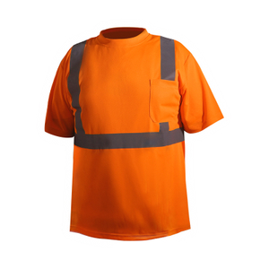 Breathable High Viz Reflective Safety T-shirt with Reflective Strips