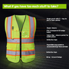 Wholesale Sleeveless Safety Jacket Vest with Wider Reflective Strips