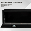 Heavy Duty Smooth Surface Metal Aluminum Tool Box with Two Locks